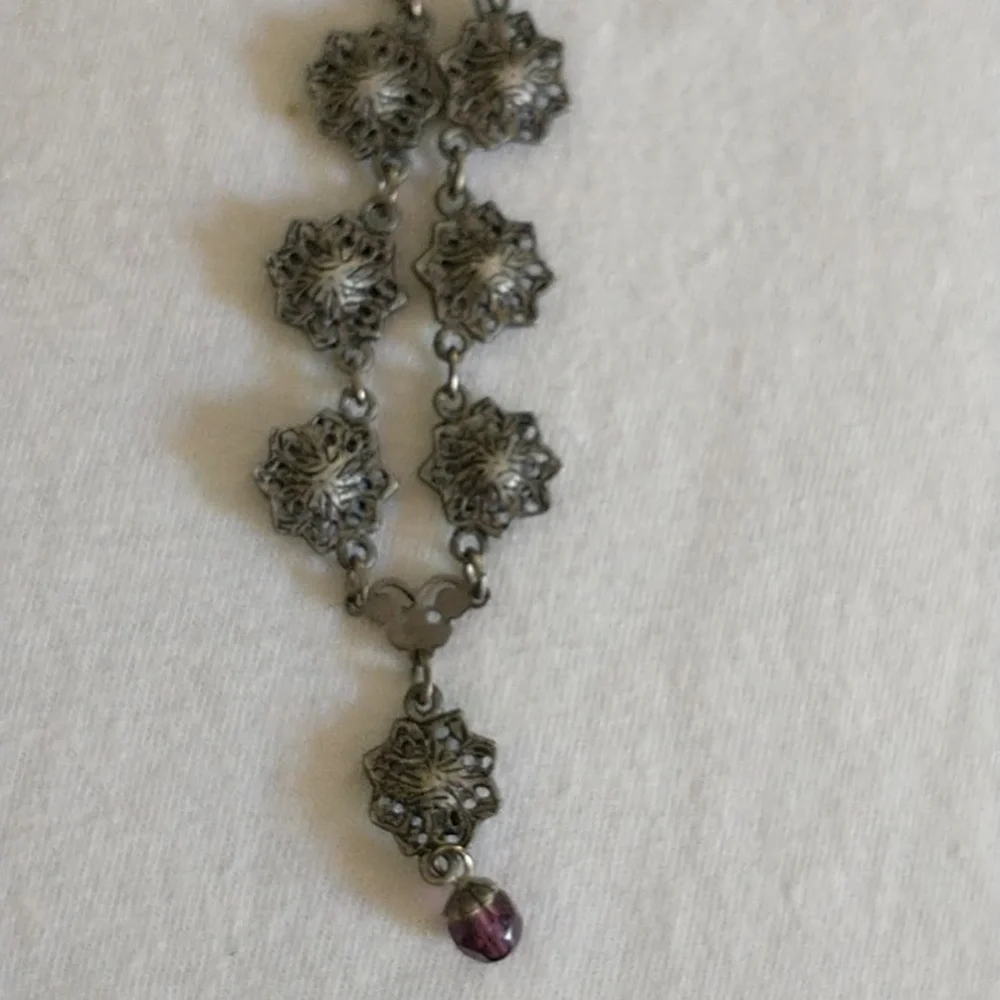 Necklace Jeweled Drop - Picture 3 of 7
